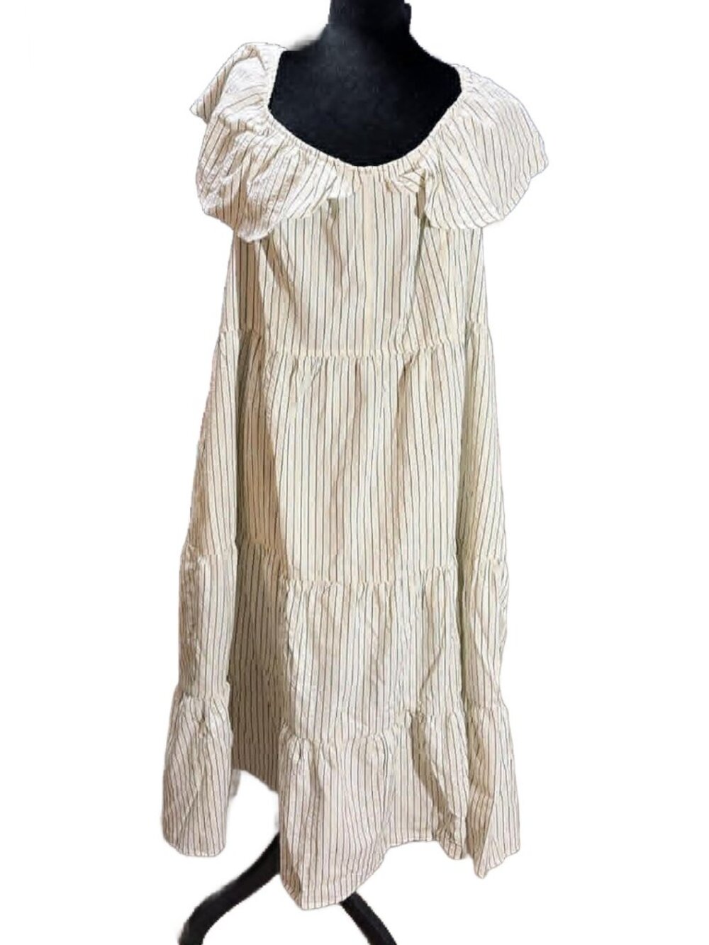 TORRID OTS Seersucker Tiered Maxi